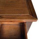 Duchy Acacia 3 Drawer Brown Bedside Table from Roseland Furniture