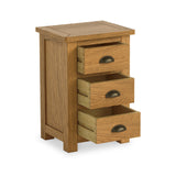 Duchy Waxed Oak 3 Drawer Nightstand