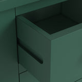 Duchy Puck Green 3 Drawer Bedside Table