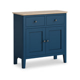 Penrose Navy Blue Mini Sideboard with metal handles