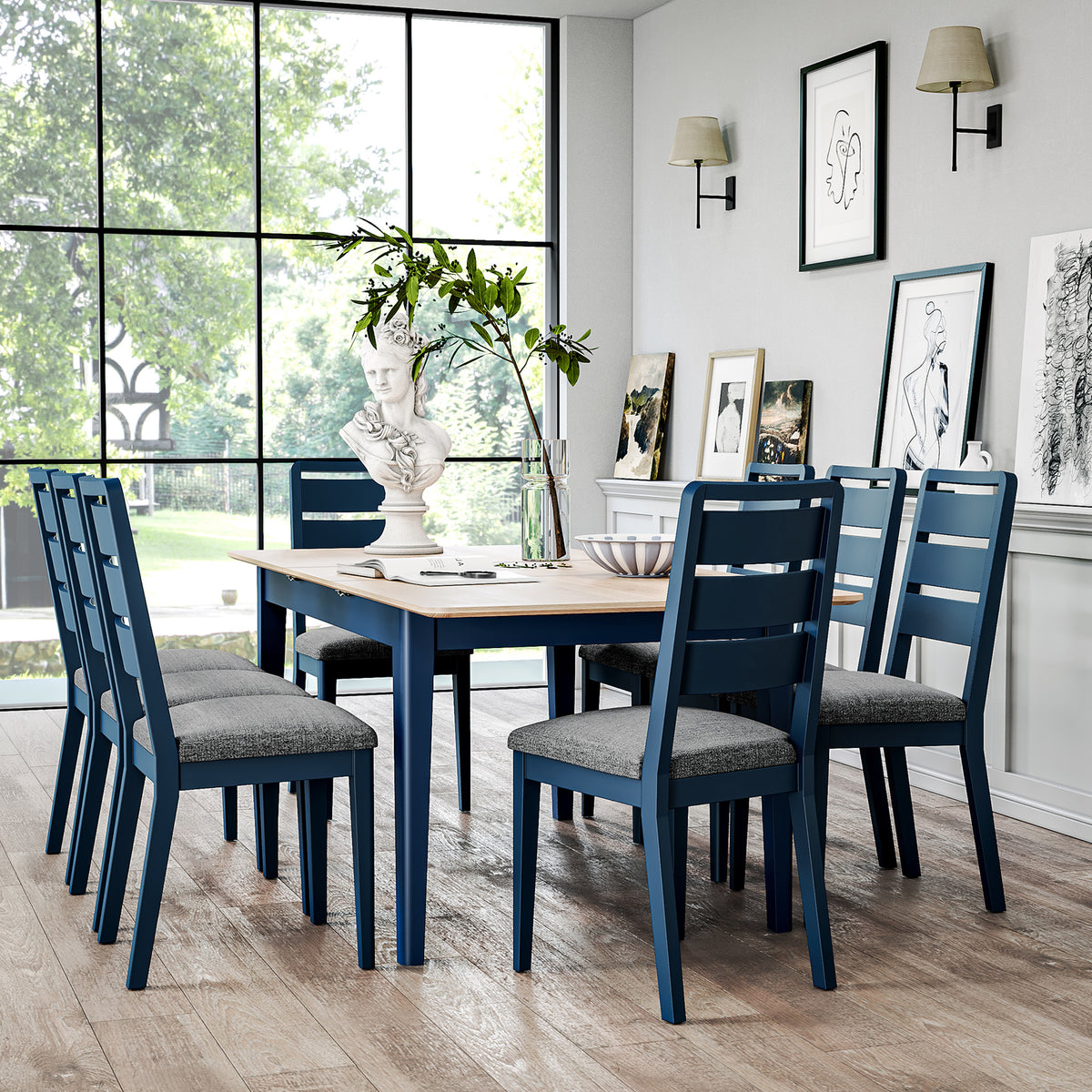 Penrose Extending Rectangular Dining Table from Roseland Furniture