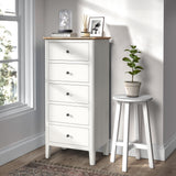 Penrose Tallboy Chest White from Roseland Furniture