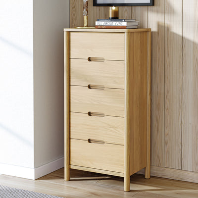 Carnon Oak 5 Drawer Chest