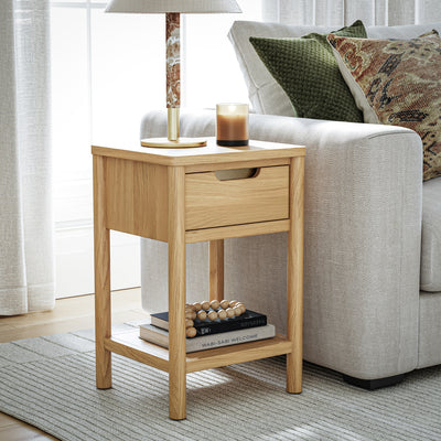 Carnon Oak Lamp Table