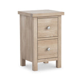 Farrow Oak Slim Bedside Table from Roseland Furniture