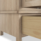 Farrow Oak Triple Wardrobe with Drawers