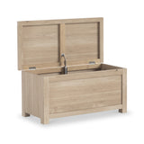 Farrow Oak Ottoman Storage Box from Roseland Furniture