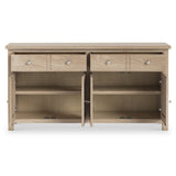 Farrow Oak Extra Large 4 Door Sideboard Cabinet