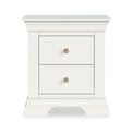 Colette Warm White 2 Drawer Bedside Table from Roseland Furniture