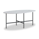 Pimlico-Banswara-Marble-Grey-Oval-Coffee-Table from Roseland Furniture