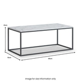 Pimlico-Banswara-Marble-Grey-Rectangular-Coffee-Table from Roseland Furniture