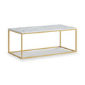 Pimlico-banswara-marble-gold-frame-rectangular-coffee-table  from Roseland Furniture