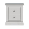 Colette Grey 2 Drawer Bedside Table from Roseland Furniture