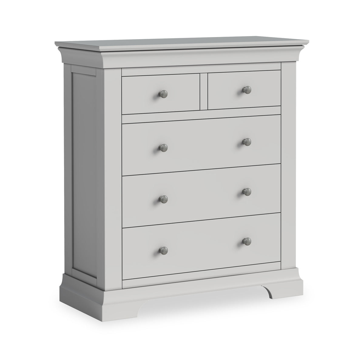 Colette Grey 2 Over 3 Chest Of Drawers from Roseland Furniture