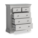 Colette Grey 2 Over 3 Chest Of Drawers from Roseland Furniture