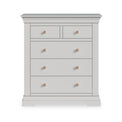 Colette Grey 2 Over 3 Chest Of Drawers from Roseland Furniture