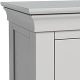 Colette Grey 3 Over 4 Chest Of Drawers from Roseland Furniture