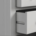 Colette Grey 3 Over 4 Chest Of Drawers from Roseland Furniture