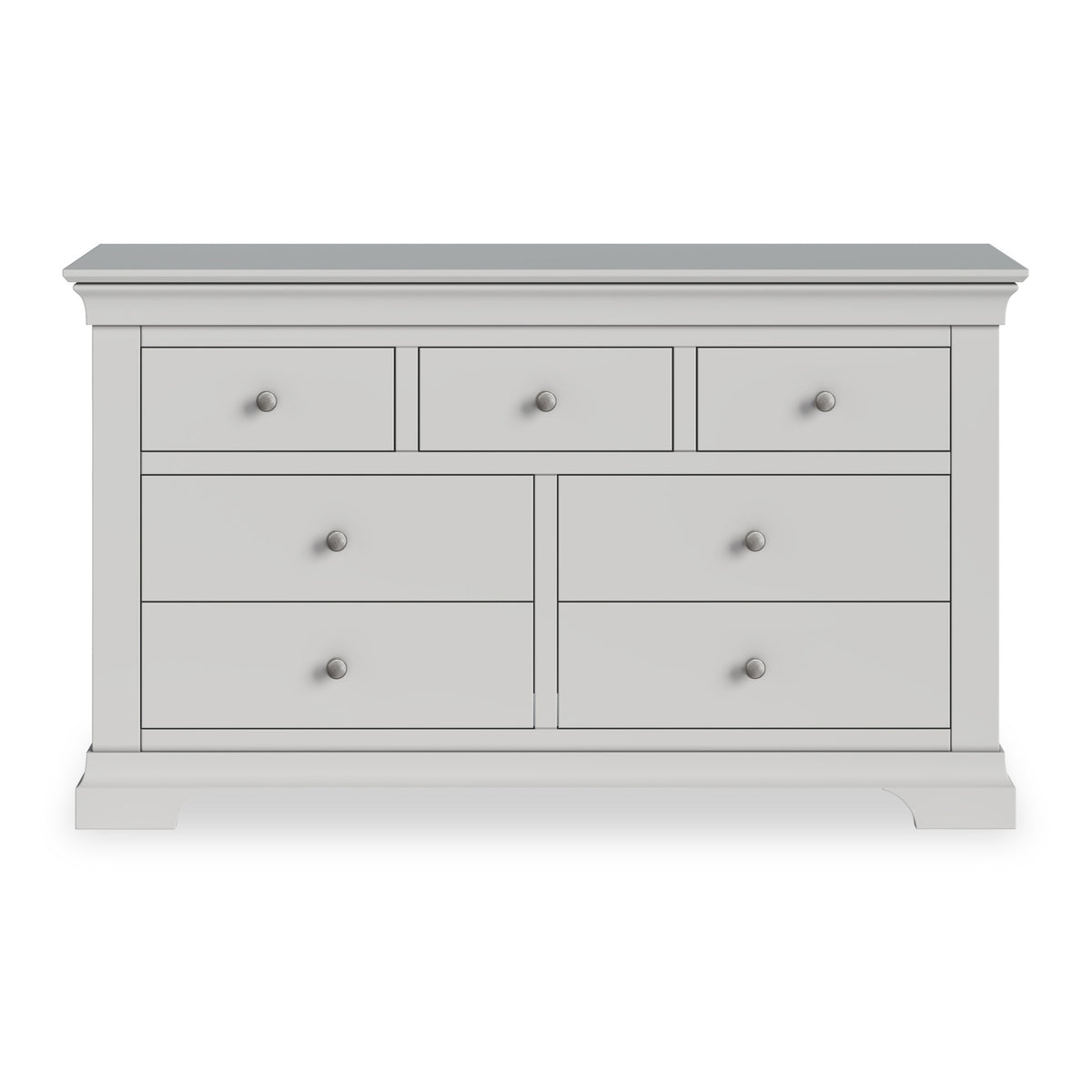 Colette Grey 3 Over 4 Chest Of Drawers from Roseland Furniture