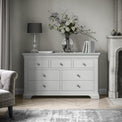 Colette Grey 3 Over 4 Chest Of Drawers from Roseland Furniture