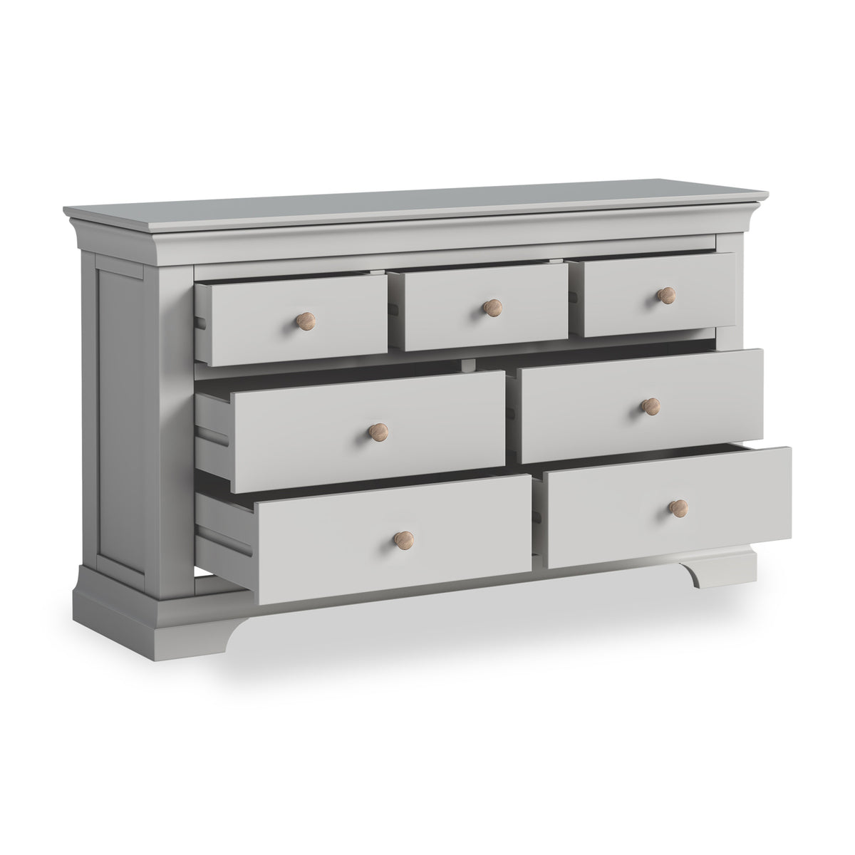 Colette Grey 3 Over 4 Chest Of Drawers from Roseland Furniture