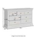 Colette Grey 3 Over 4 Chest Of Drawers from Roseland Furniture