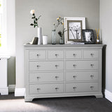 Colette Grey 4 Over 6 Chest Of Drawers from Roseland Furniture