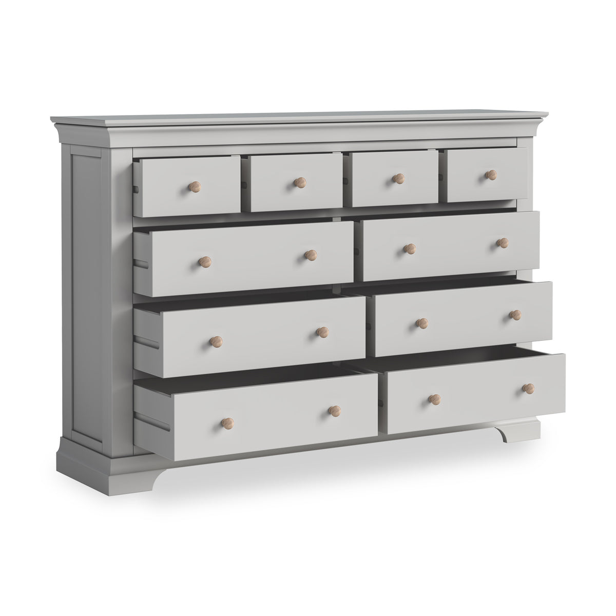 Colette Grey 4 Over 6 Chest Of Drawers from Roseland Furniture