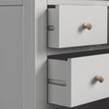 Colette Grey 4 Over 6 Chest Of Drawers from Roseland Furniture