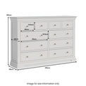 Colette Grey 4 Over 6 Chest Of Drawers from Roseland Furniture