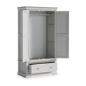 Colette Grey Double Wardrobe Drawer from Roseland Furniture