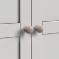 Colette Grey Double Wardrobe Drawer from Roseland Furniture