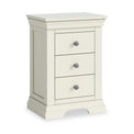 Colette Cream 3 Drawer Bedside Table from Roseland Furniture