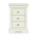 Colette Cream 3 Drawer Bedside Table from Roseland Furniture