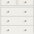 Colette Cream  2 Over 3 Chest Of Drawers from Roseland Furniture