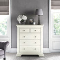 Colette Cream  2 Over 3 Chest Of Drawers from Roseland Furniture