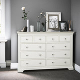 Colette Cream 4 Over 6 Chest Of Drawers from Roseland Furniture