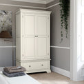 Colette Cream  Double Wardrobe Drawer from Roseland Furniture