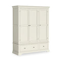 Colette Cream Triple Wardrobe Drawer from Roseland Furniture