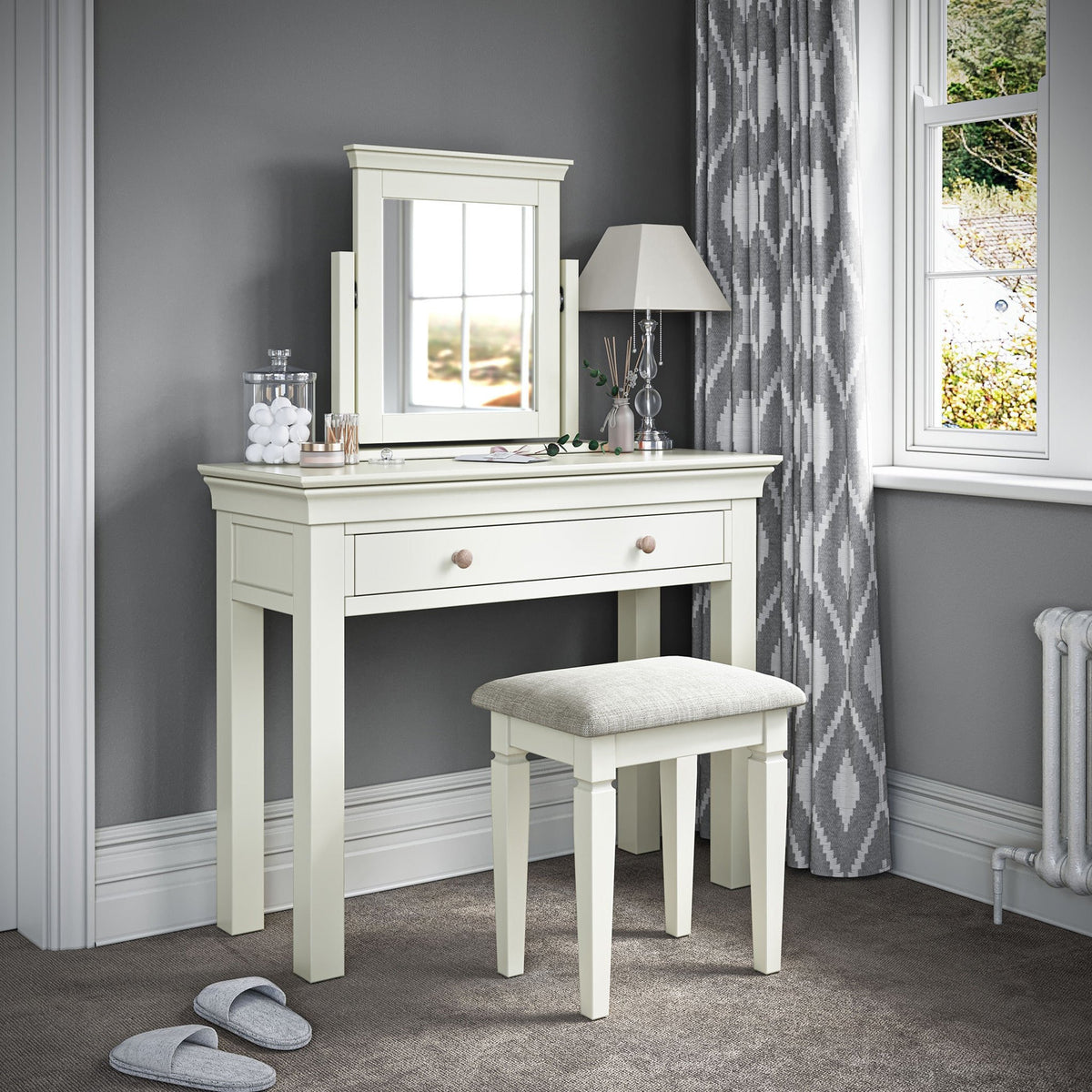 Colette Cream Dressing Table Set from Roseland Furniture