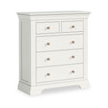 Colette Warm White 2 Over 3 Chest Of Drawers from Roseland Furniture