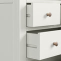 Colette Warm White 2 Over 3 Chest Of Drawers from Roseland Furniture