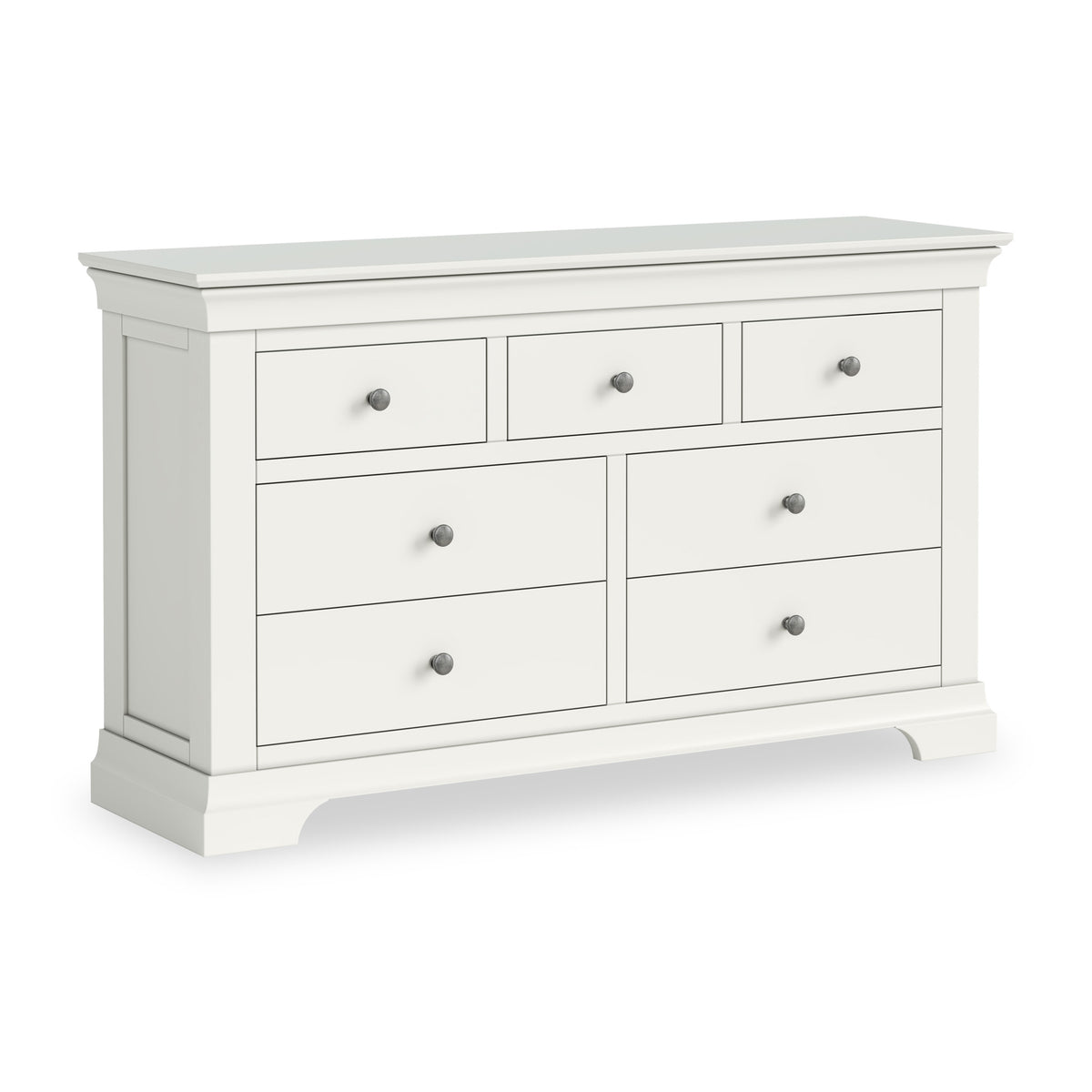 Colette Warm White 3 Over 4 Chest Of Drawers from Roseland Furniture