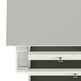 Colette Warm White 3 Over 4 Chest Of Drawers from Roseland Furniture