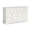 Colette Warm White 3 Over 4 Chest Of Drawers from Roseland Furniture