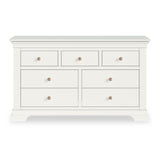 Colette Warm White 3 Over 4 Chest Of Drawers from Roseland Furniture