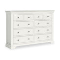 Colette Warm White 4 Over 6 Chest Of Drawers from Roseland Furniture