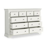 Colette Warm White 4 Over 6 Chest Of Drawers from Roseland Furniture