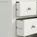 Colette Warm White 4 Over 6 Chest Of Drawers from Roseland Furniture