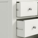 Colette Warm White 4 Over 6 Chest Of Drawers from Roseland Furniture